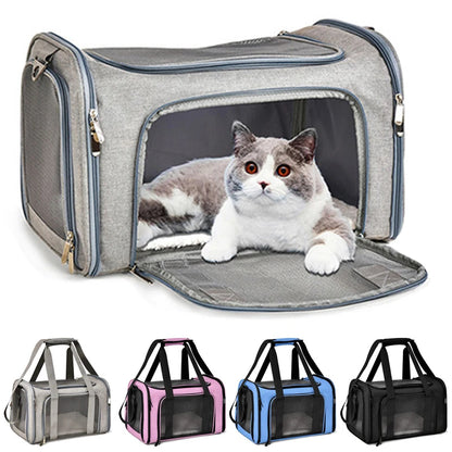 Portable Soft Sided Pet Carrier Bag for Dogs and Cats Travel