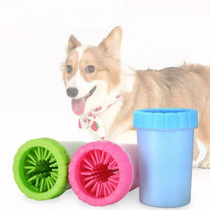 Portable Pet Paw Cleaning Cup with Soft Brush for Dogs