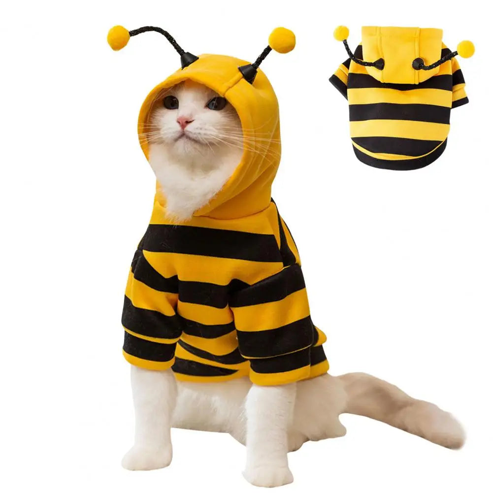 Bee Pet Hoodie – Adorable Warm Costume for Small and Medium Dogs & Cats