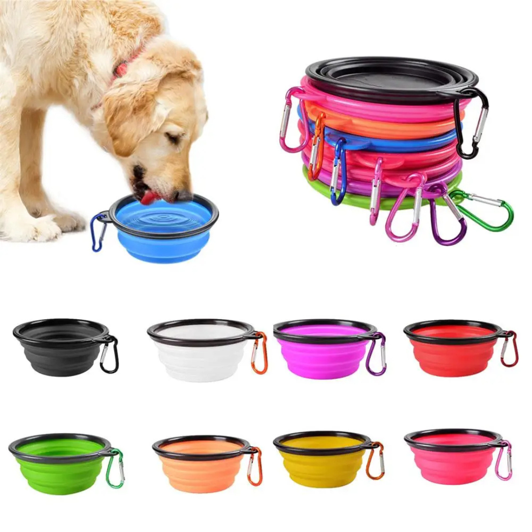 Collapsible Silicone Pet Bowl – Portable Travel Food & Water Bowl for Dogs and Cats