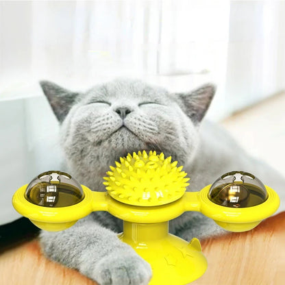 Spinwhirl™ Interactive Cat Windmill Toy active & stress-free