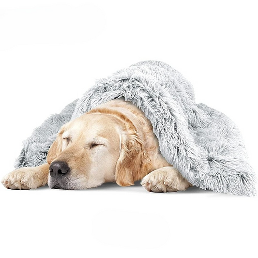 Calming Plush Dog Blanket – Reduce Anxiety & Bring Comfort Anywhere
