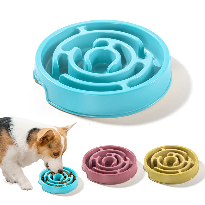 Pet Slow Feeder Bowl for Dogs and Cats to Improve Digestion and Prevent Fast Eating