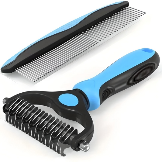 Max™ Dual-Sided Dog Grooming Brush Deshedding Tool For Tangles & Loose Fur