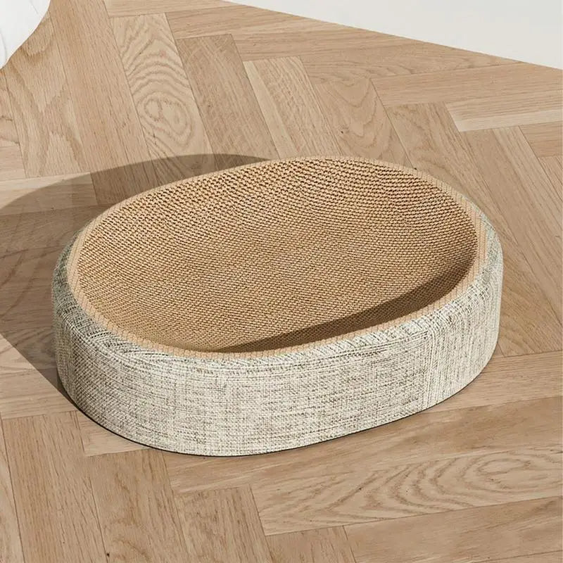PurrLounge™ – Oval Cat Scratch Bed