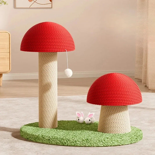 Daisy™ Mushroom Cat Scratching Tree – Play, Scratch & Explore
