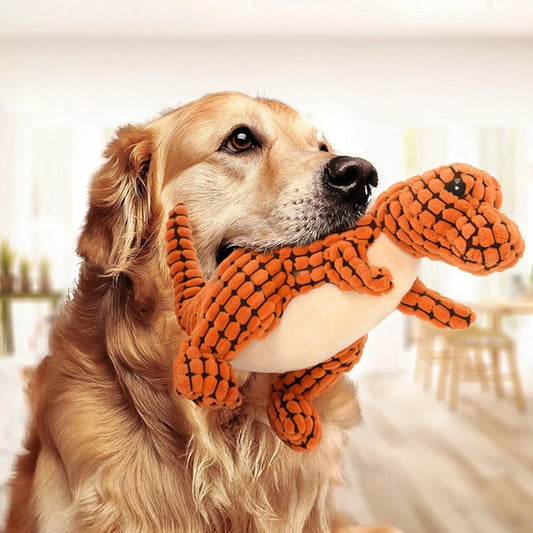 Max™ Plush Dinosaur Chew Toy Bite-Resistant