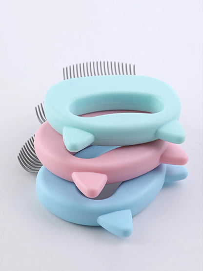 Luna™ Cat Grooming Massaging Shell Comb – 3-Piece Set
