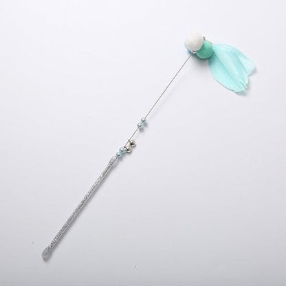 Plush Fish Teaser Wand – Lightweight Steel-Wire Cat Toy for Interactive Play