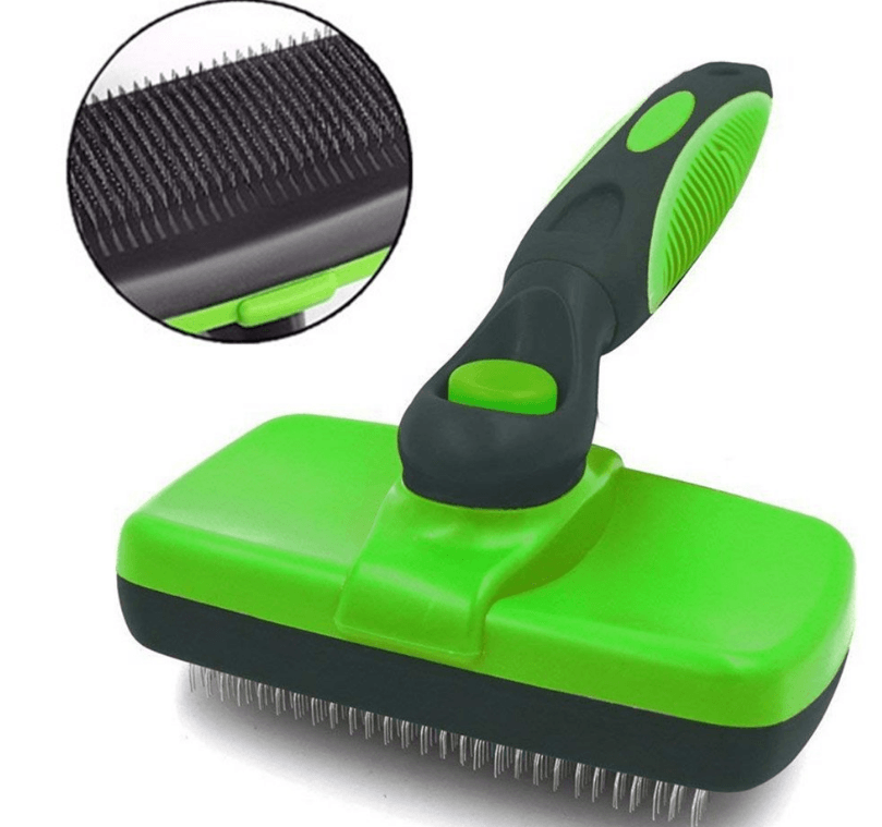 Self Cleaning Pet Grooming Brush Stainless Steel Slicker Comb for Dogs and Cats