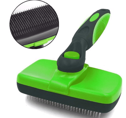 Self Cleaning Pet Grooming Brush Stainless Steel Slicker Comb for Dogs and Cats