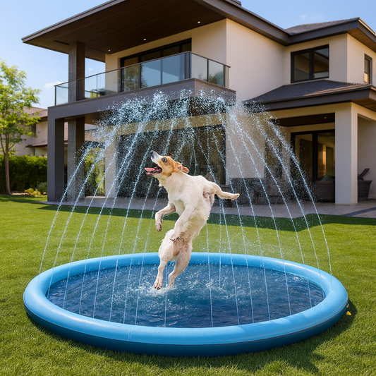 Bo™ Splash Dog Sprinkler Mat Foldable summer water play pad