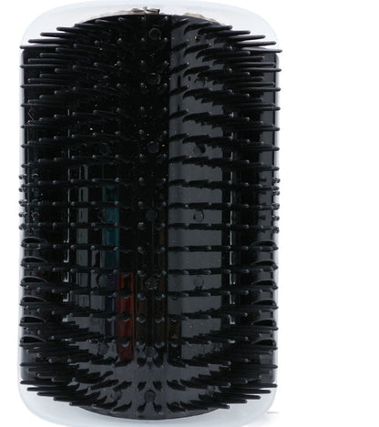 Cat Corner Brush Comb Massager with Catnip for Self-Grooming and Hair Removal