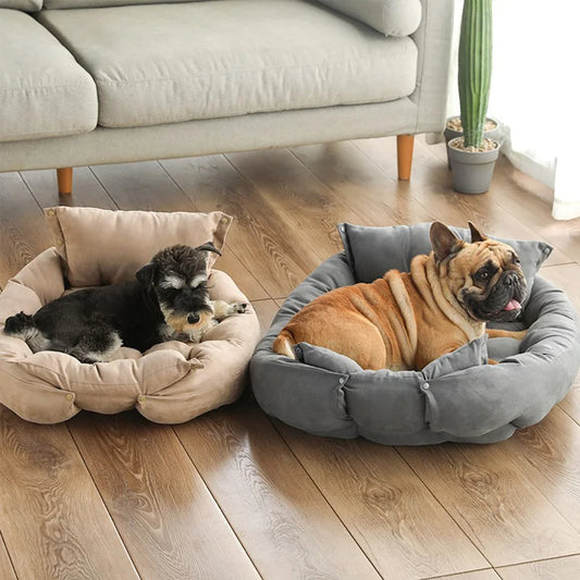 Milo 3-in-1 Convertible Pet Bed – Sofa, Cushion & Nest in One