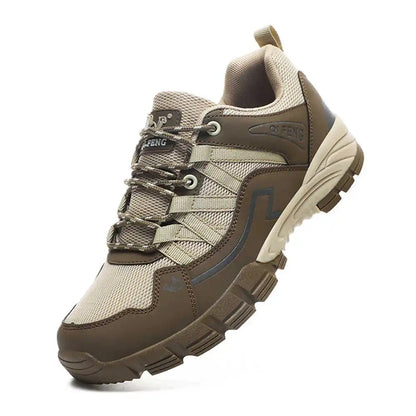 Men’s Outdoor Hiking Sneakers – Durable Anti-Slip PU Leather Trail Shoes
