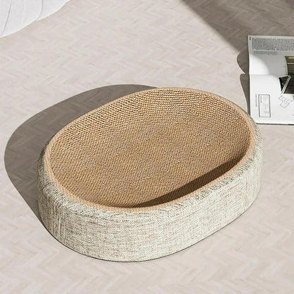 PurrLounge™ – Oval Cat Scratch Bed