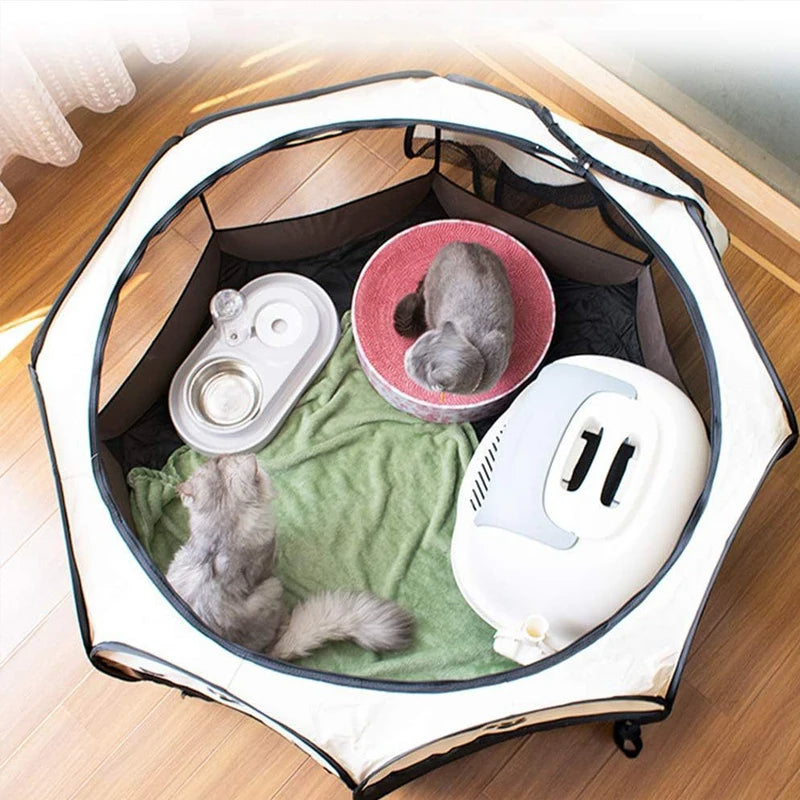 Max Portable Octagonal Pet Tent – Safe, Spacious & Foldable for Dogs and Cats