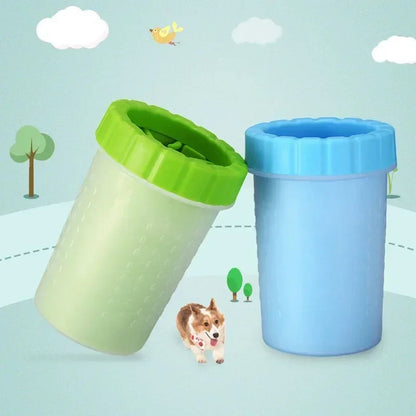 Portable Pet Paw Cleaning Cup with Soft Brush for Dogs