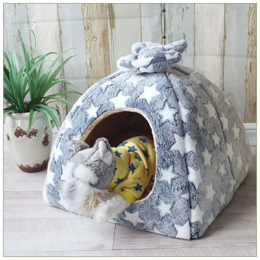 Nala™ Cozy Pet House – Warm & Secure Hideout for Cats and Small Dogs
