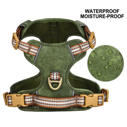 Hunter™  Waterproof PU Harness Durable Adjustable Dog Harness