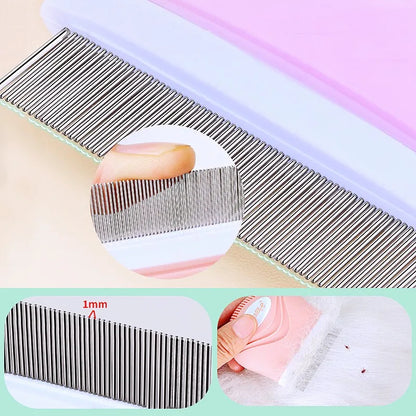 Dense-Tooth Pet Grooming Comb – Mini Brush for Hair Cleaning & Massage