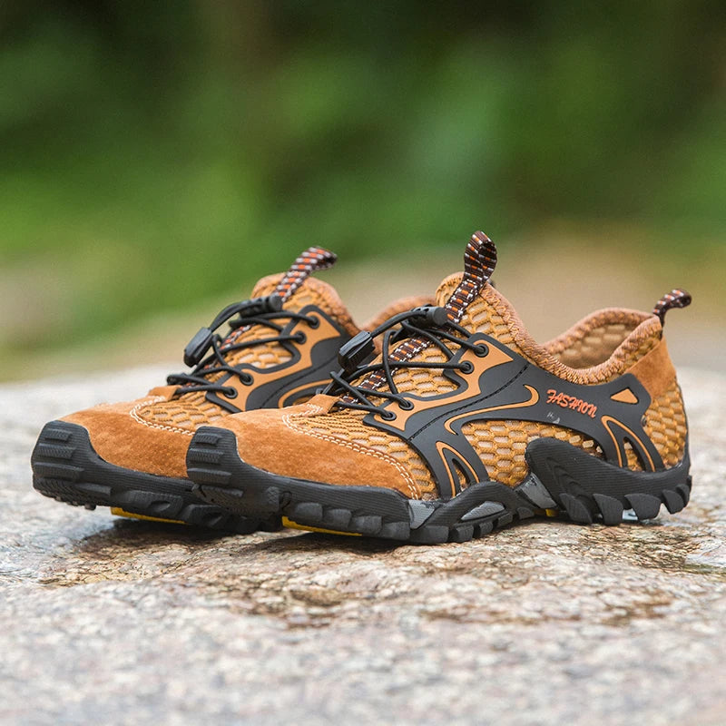 Breathable Non-Slip Hiking Sneakers for Men – Lightweight Outdoor Shoes