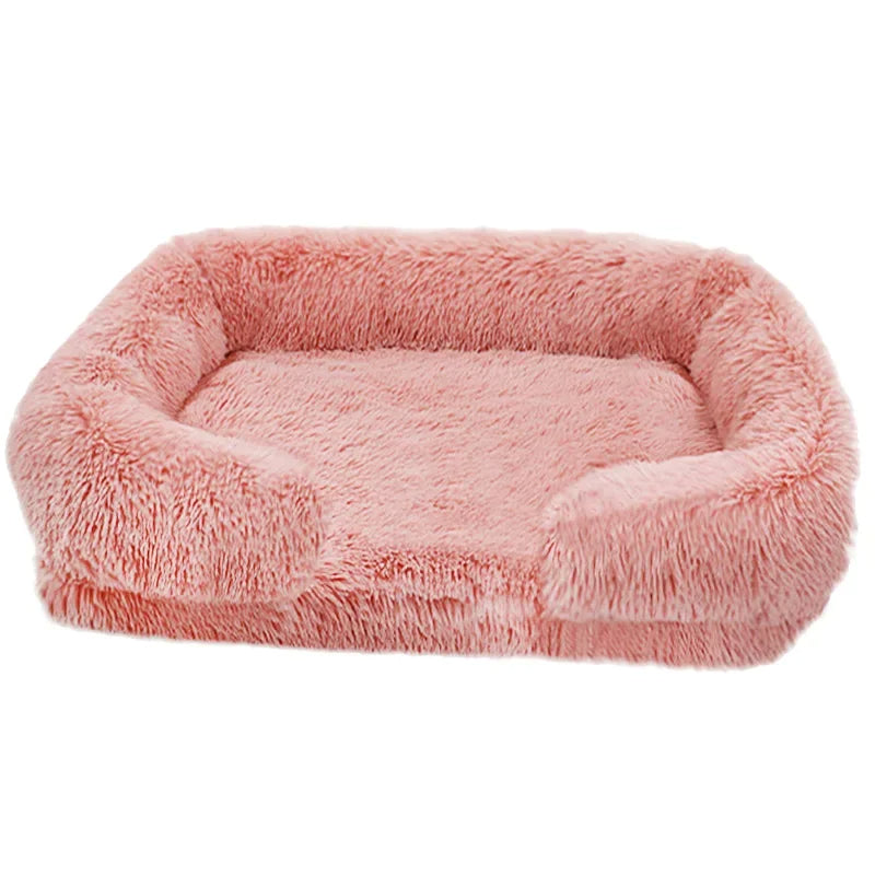 Chloe™ Plush Pet Sofa Bed with Cotton Cushion and Washable Design