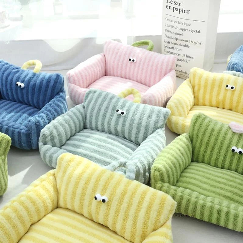 Charlie™ Pet Sofa – Cozy Linen Bed for Dogs & Cats