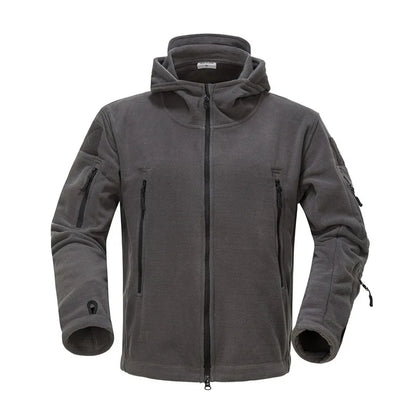 Military Tactical Fleece Jacket – Windproof Thermal Hooded Outdoor Coat