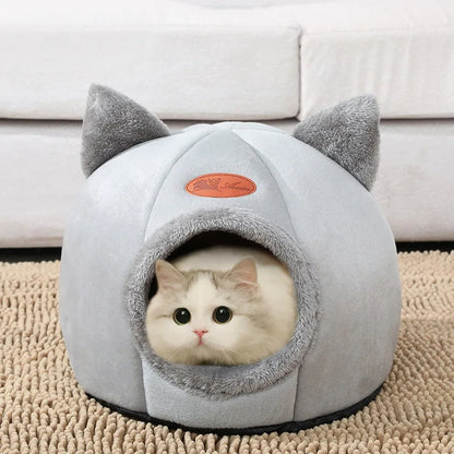 Luna™ Cozy Cave Bed - Enclosed Plush Hideaway For Warm And Secure Rest
