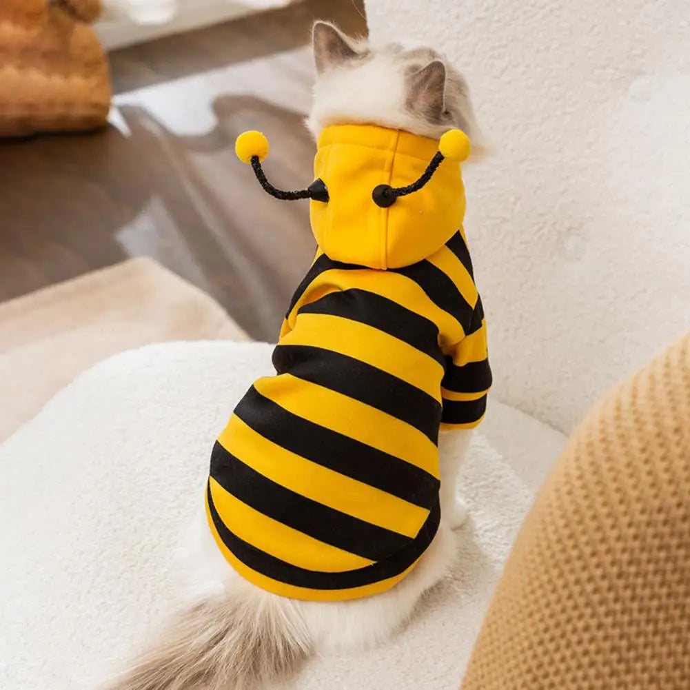 Bee Pet Hoodie – Adorable Warm Costume for Small and Medium Dogs & Cats