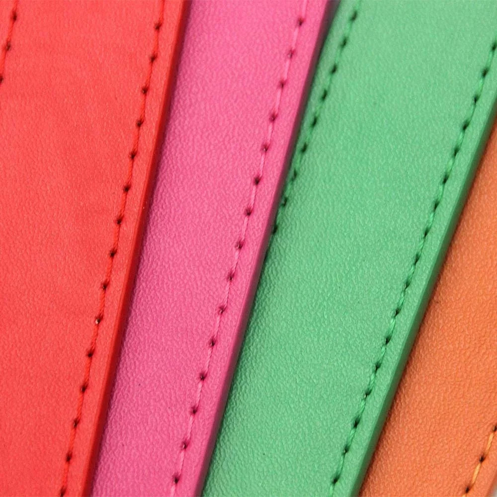 Finn™ Solid PU Leather Dog Collar Adjustable