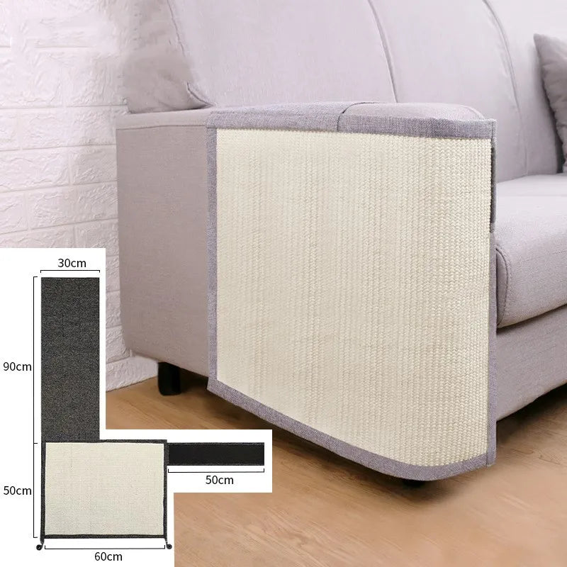 Oliver™ Cat Scratch Guard for Sofa Armrest with Durable Sisal Surface
