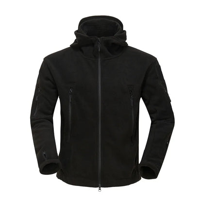Military Tactical Fleece Jacket – Windproof Thermal Hooded Outdoor Coat
