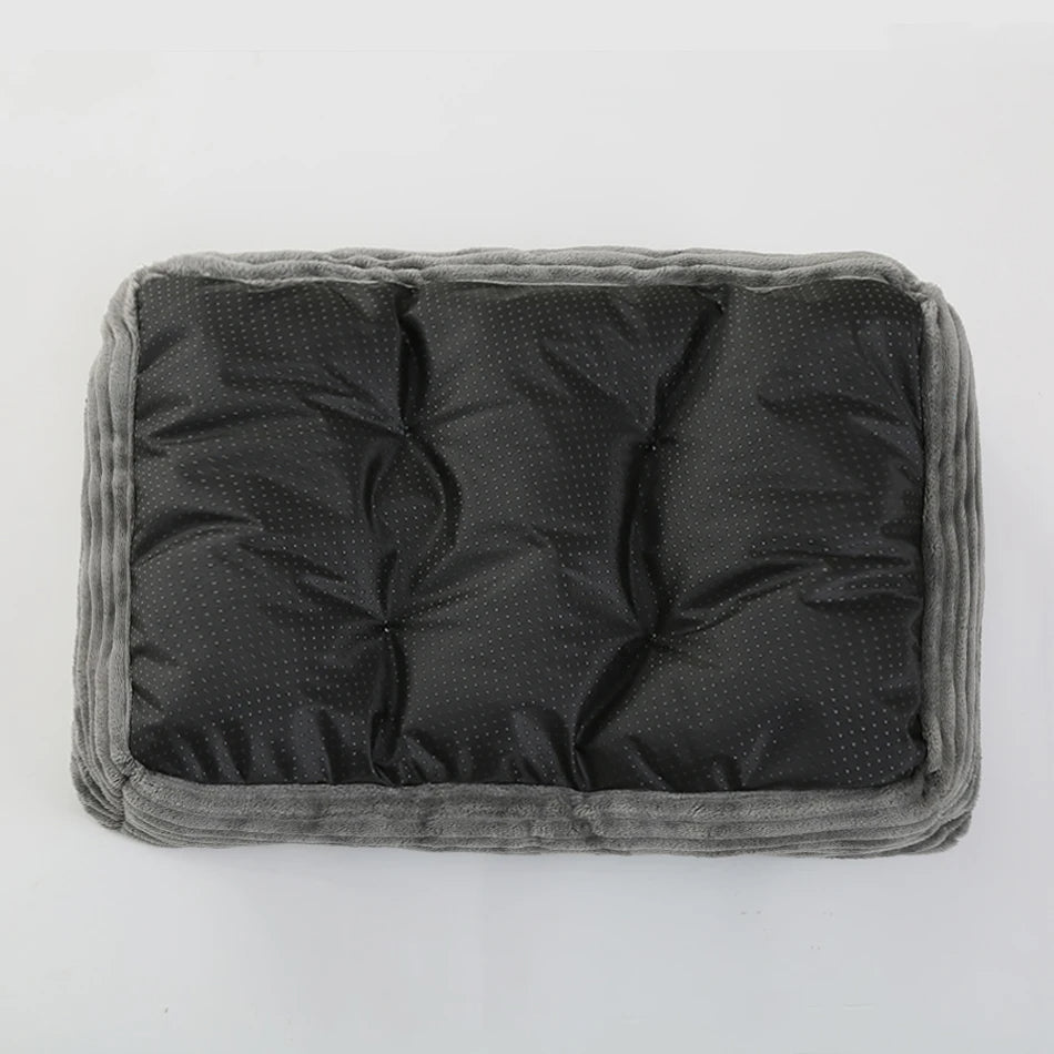 Charlie™ Square Plush Dog Bed – Waterproof & Calming Comfort