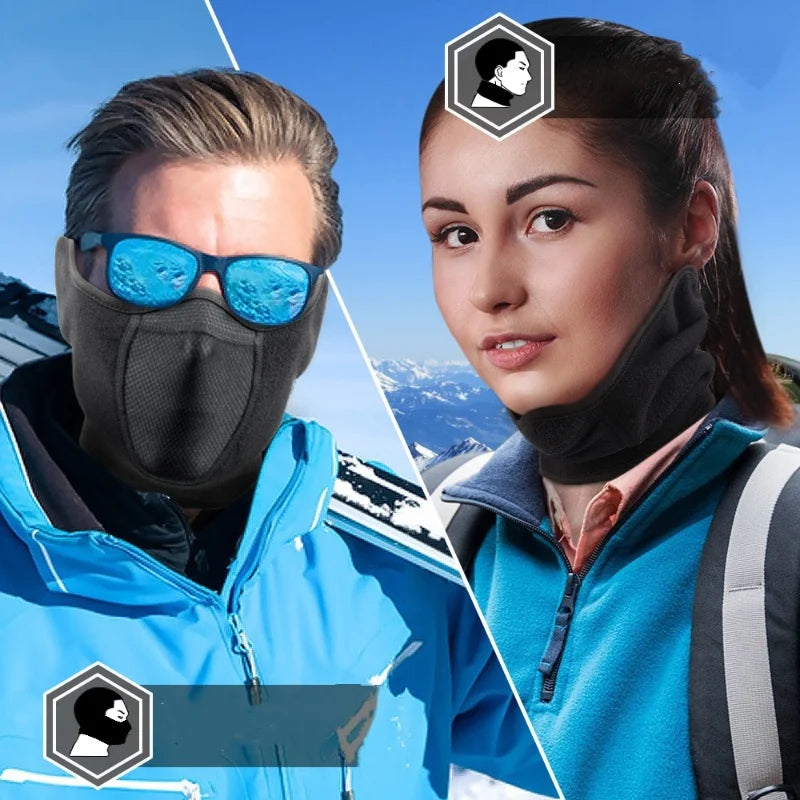 Neck Warm Scarf & Windproof Ear Mask – Winter Outdoor Sports Protection
