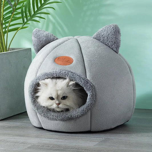 Luna™ Cozy Cave Bed - Enclosed Plush Hideaway For Warm And Secure Rest