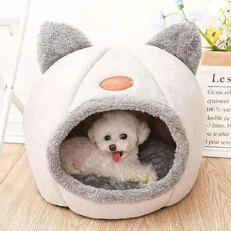 Luna™ Cozy Cave Bed - Enclosed Plush Hideaway For Warm And Secure Rest