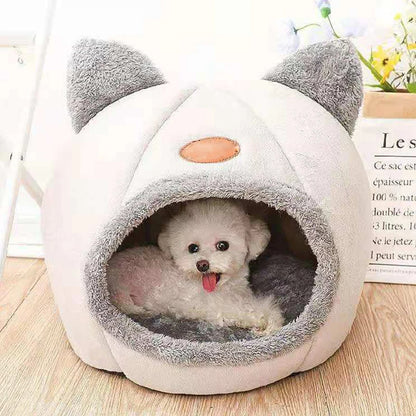Luna™ Cozy Cave Bed - Enclosed Plush Hideaway For Warm And Secure Rest