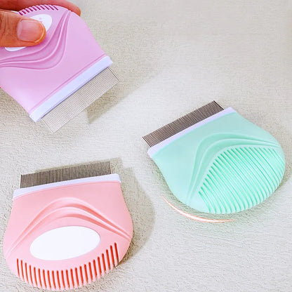 Dense-Tooth Pet Grooming Comb – Mini Brush for Hair Cleaning & Massage