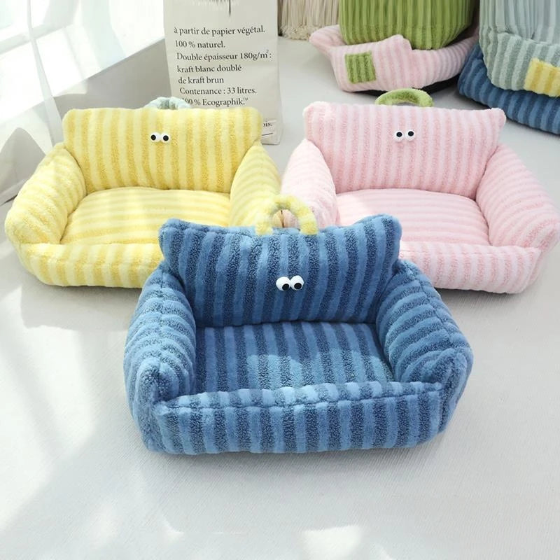 Charlie™ Pet Sofa – Cozy Linen Bed for Dogs & Cats