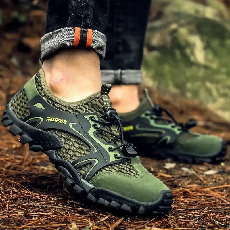 Breathable Non-Slip Hiking Sneakers for Men – Lightweight Outdoor Shoes