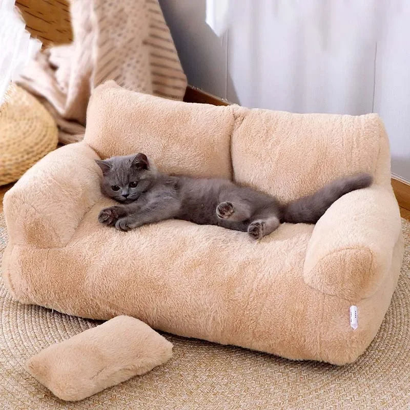 Nala™ Luxury Pet Sofa – Super Soft & Washable Cat and Dog Bed