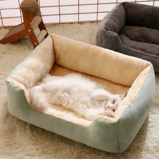 Luna™ Plush Cat Bed – Cozy Retreat for Purring Comfort