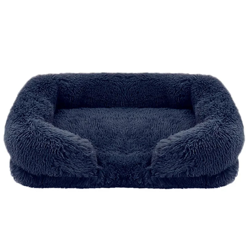 Chloe™ Plush Pet Sofa Bed with Cotton Cushion and Washable Design