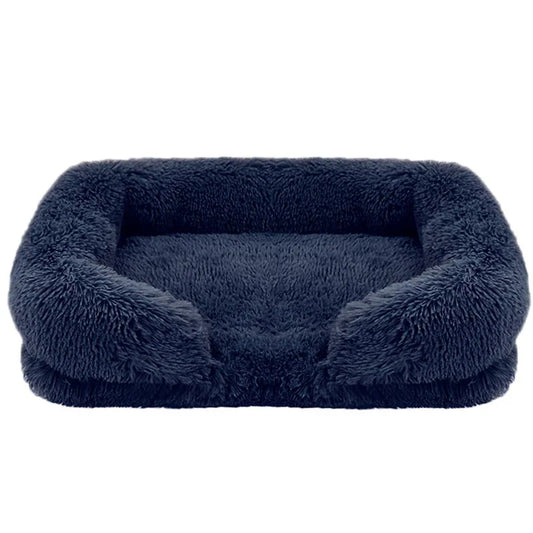 Chloe™ Plush Pet Sofa Bed with Cotton Cushion and Washable Design