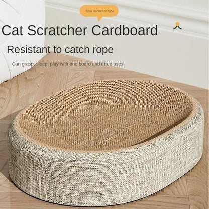 PurrLounge™ – Oval Cat Scratch Bed