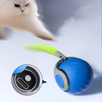 Automatic Moving Interactive Cat Toy Ball USB Rechargeable