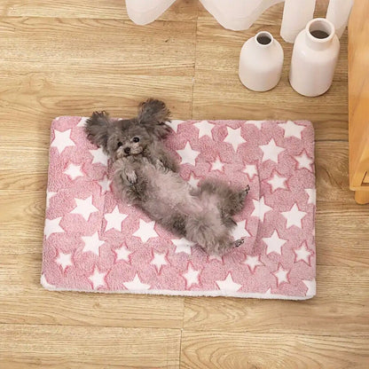 Ultra-Warm Pet Bed with Soft Cotton and Microfiber Cushion
