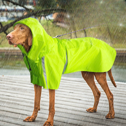 Waterproof Dog Raincoat with Adjustable Fit and Lightweight Design